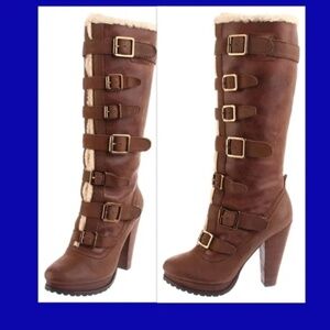 REPORT ARMSTRONG Whiskey Brown BOOT SZ 9 LEATHER gently worn